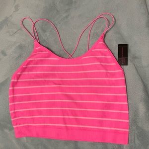 Pink Stripped Tank